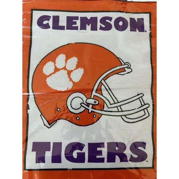 Magnolia Lane Collegiate Clemson University Garden Flag Dorm Wall Decor 12x18" - Picture 2 of 3